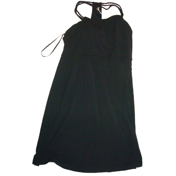 New Womens NWT PrAna S Pristine Dress Recycled Black Bra Adjustable Mini Short - Picture 2 of 6